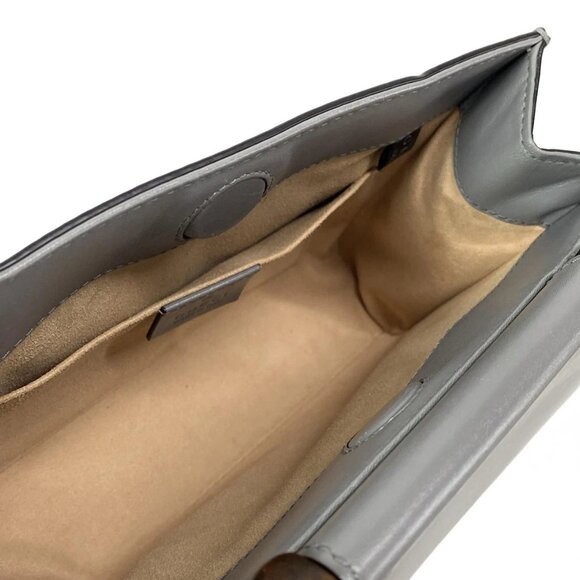 GUCCI Nimfair Gray Leather Handbag bran-796-090525 - Picture 10 of 16